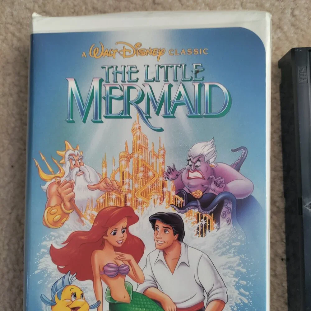 Discontinued Cover 1989 Disney The Little Mermaid VHS 913 Black Diamond Series